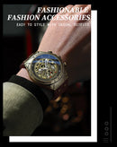UTHAI Retro Men Watch Business Waterproof Bronze Automatic Mechanical Machine Watch Leather Strap Male Fashion Clock Wristwatch